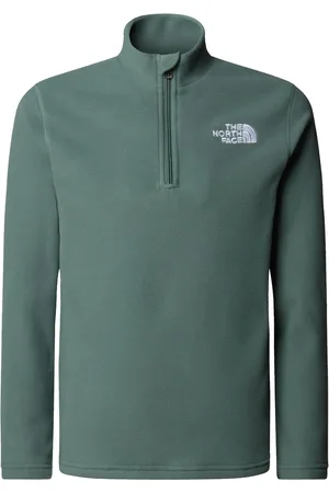 The North Face Green T-Shirt Glacier 1/4 Zip Fleece S