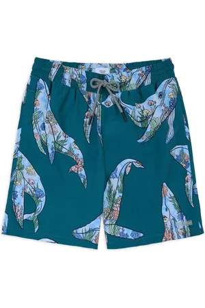 Chelsea Peers Whale Print Swim Shorts large
