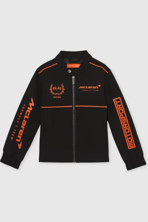Reiss Black Wanden 9-13 yrs Unisex Fit McLaren F1 Team Technical Logo Jacket 9