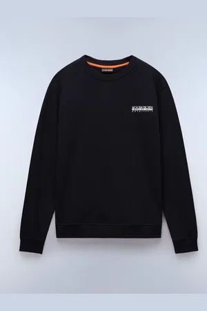 Napapijri Sovana Crew Neck 100% Cotton Black Sweatshirt
