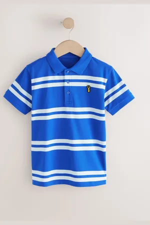 Next Stripe Short Sleeve Polo Shirt (3-16yrs) 166168cm
