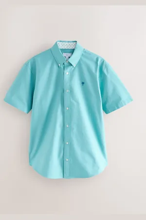 Next Oxford Short Sleeve 100% Cotton Shirt large