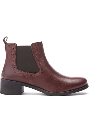 Moda In Pelle PERNILLA BROGUE DETAIL LEATHER CHELSEA BOOT eu41uk7