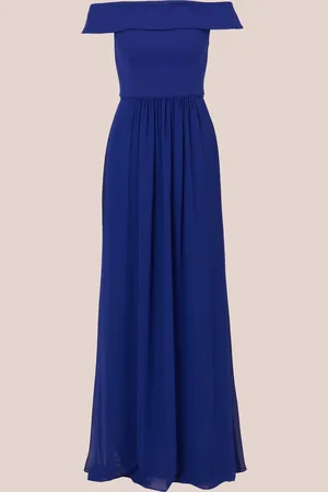 Adrianna Papell Crepe Chiffon Gown AU 16