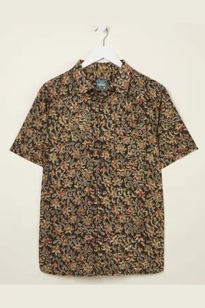 Fat Face FatFace Short Sleeve Authentic Indian Hand Block Print Shirt xlarge