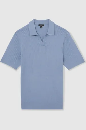 Reiss Tyne Open-Collar Knit Polo Shirt xsmall