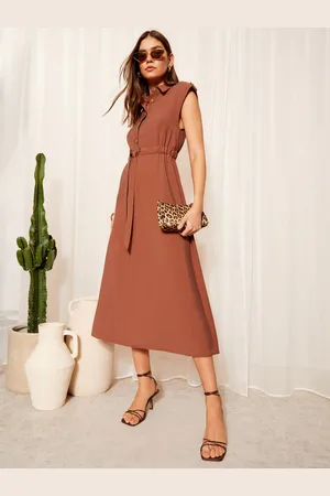 Friends Like These Short Sleeve Button Detail Utility Dress AU 12
