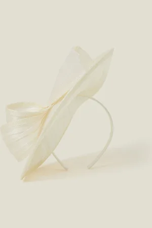 Accessorize Natural Teardrop Bow Fascinator Hat One