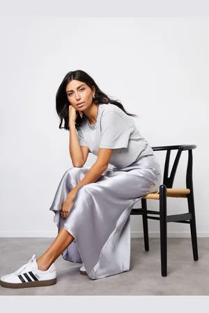 Threadbare Maxi Satin Slip Skirt AU 14