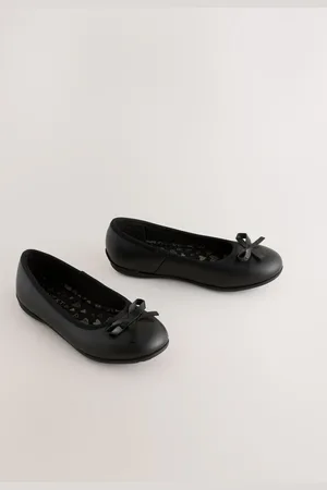 Next Standard Fit (F) Leather Ballerina School Shoes uk105eu285