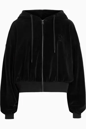 AllSaints AllSaints Black Vinny Velvet Hoodie M