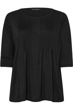 Evans 3/4 Sleeve Pintuck Top AU 18