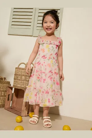 Friends Like These Square Neck Floral Tiered Dress (3-12yrs) 140146cm
