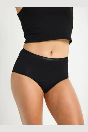 Modibodi Black Classic Full Super Overnight Briefs xlarge
