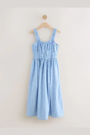 Next Strappy Tie Front Midi Dress AU 20