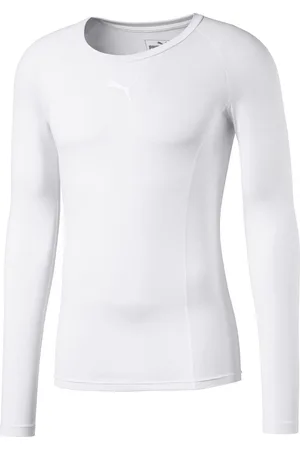 PUMA White Baselayer Long Sleeve Mens T-Shirt S