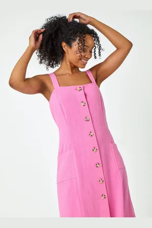 Roman Petite Button Front Pocket Dress AU 14