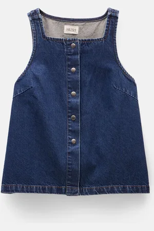 Hush Puppies Blue Denim 100% Cotton Waistcoat 16