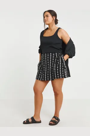 Simply Be Embroidered Linen Wrap Skirt 14
