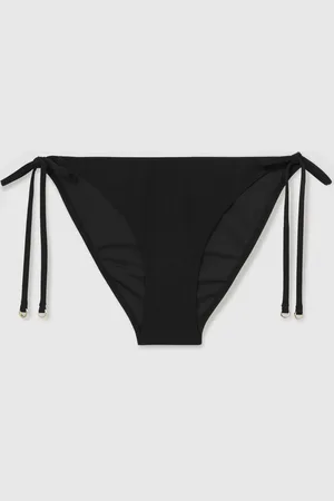 Reiss Black Blake McLaren F1 Team Side-Tie Bikini Bottoms AU 6