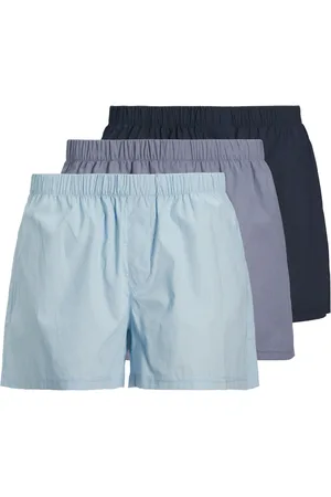 JACK & JONES Blue 100% Cotton Boxers 3 Pack xxlarge