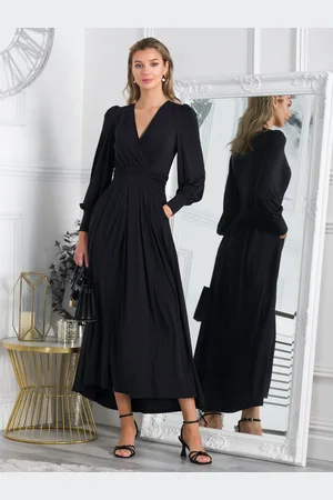 Jolie Moi Jersey Rashelle Long Sleeve Maxi Dress AU 12