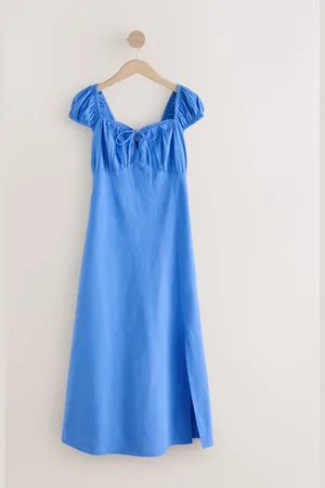 Next Puff Sleeve Midi Dress AU 18