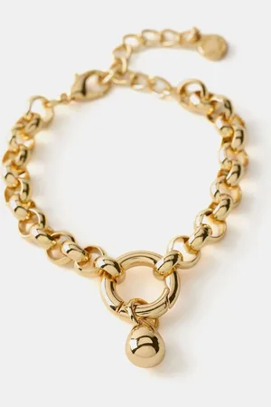 mint&berry Gold Tone Twisted Link Bracelet one