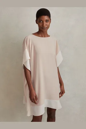 Reiss Alani Colourblock Side Drape Tunic AU 6