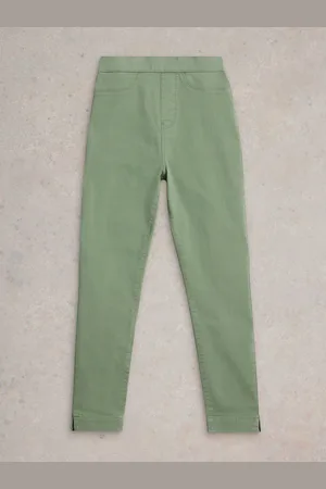 White Stuff Green Janey Crop Jeggings 6