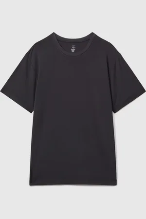 Reiss Black Che CHÉ Studios Crew Neck T-Shirt with TENCEL Fibers medium