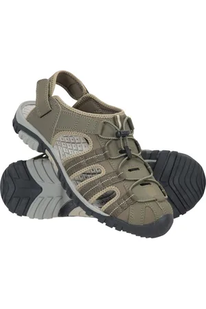 Mountain Warehouse Cream Mens Trek Walking Sandals AU 13 (EU 48)