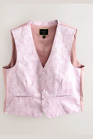 Next Pink Regular Fit Occasion Waistcoat xxxlarge