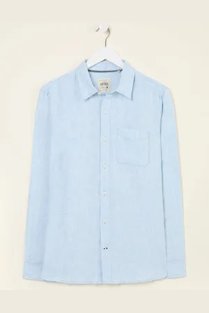 Fat Face FatFace Long Sleeve Linen Stripe 100% Linen Shirt xxxxlarge