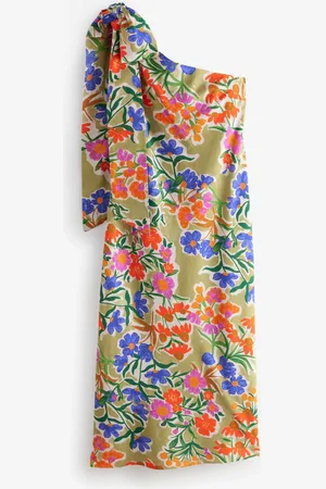 Laura Ashley Honeybourne Floral Print One Shoulder Midaxi Dress AU 16