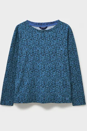 J.Crew Company Blue Cassandra Stripe Button Top AU 12