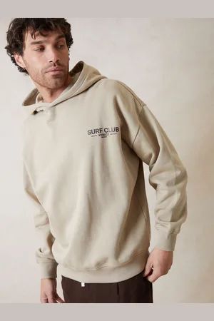 Threadbare Natural Graphic Print Relaxed Fit Pullover Hoodie xlarge