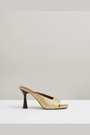 Reiss Justine Leather Heeled Mules AU 10 (EU 41)