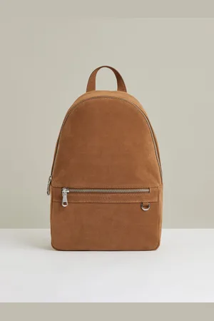 Reiss Light Tan Nico Suede Backpack onesize