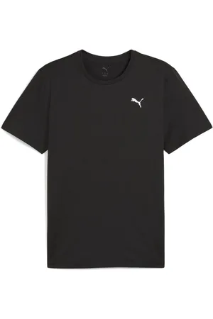 PUMA Black Mens Tad Essentials Solid Cat T-Shirt L