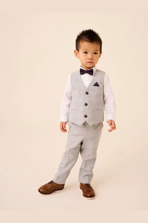Next Grey Heritage Waistcoat, Shirt, Trousers & Bow Tie Set (3mths-9yrs) 1.5