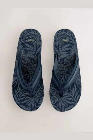 Next Navy Fray Flip Flops uk8eu42