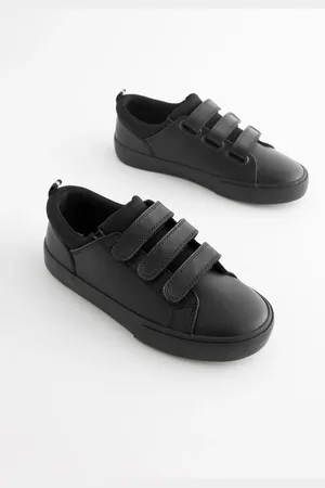 Next Standard Fit (F) Leather 3 Strap Touch Fastening School Shoes AU 10 (EU 28)