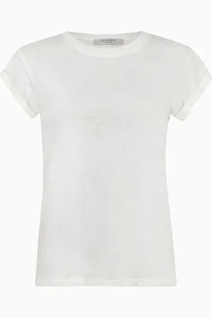 AllSaints AllSaints White Anna 100% Cotton T-Shirt AU 16