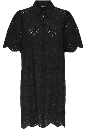ONLY Broderie Anglais Shirt Dress AU 10