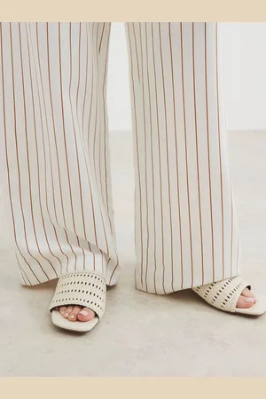 River Island Cream Woven Block Heel Sandals eu355uk3