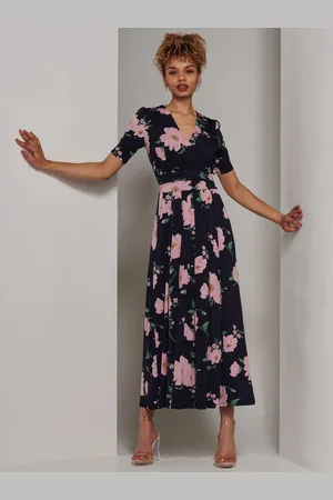 Jolie Moi Kenzie Half Sleeve Jersey Maxi Dress AU 8