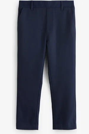 Clarks Navy Boys Pull On Regular Fit Trousers 2 Pack 152158cm