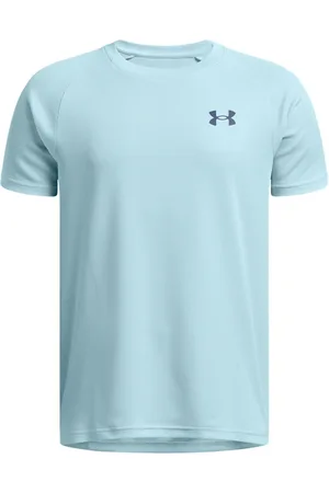 Under Armour Blue Tech Textured Short Sleeve 100% Cotton T-Shirt 146152cm