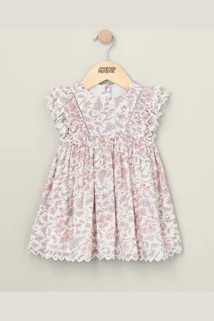 Mamas & Papas 100% Cotton Frill Floral Print Dress 9298cm